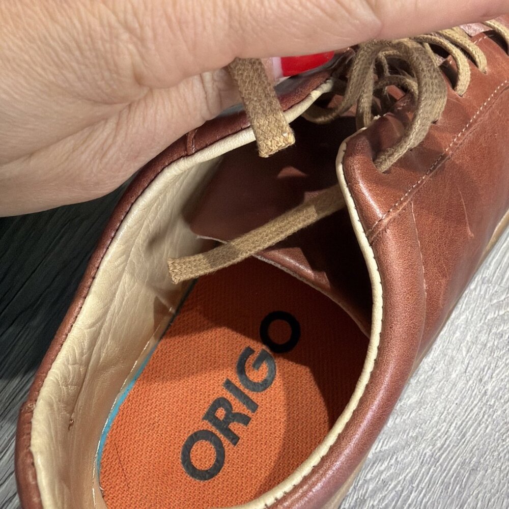 Origo Men’s Everyday Barefoot Minimalist Sneaker Sz 8 Brown Leather Shoe - Picture 10 of 10
